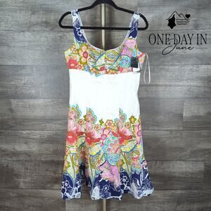 Nine West Floral Sleeveless Mini Dress Size 6